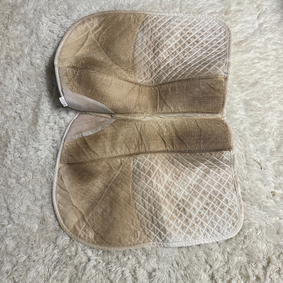 SUCCESS EQUESTRIAN White Success Equestrian Padded Horseback Riding English Saddle Pad (4)