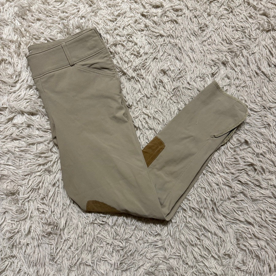 Women’s Size 28 Tan Tailored Sportsman Knee Patch Horseback Riding Breeches