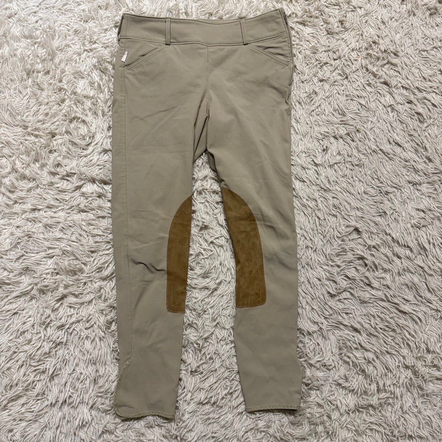 Women’s Size 28 Tan Tailored Sportsman Knee Patch Horseback Riding Breeches