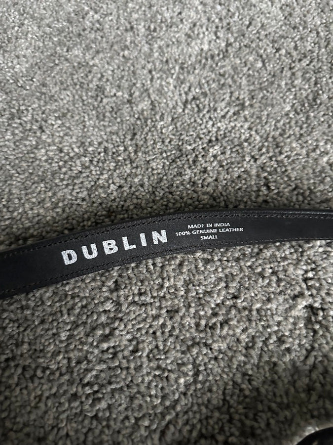 Small Dublin black bling belt