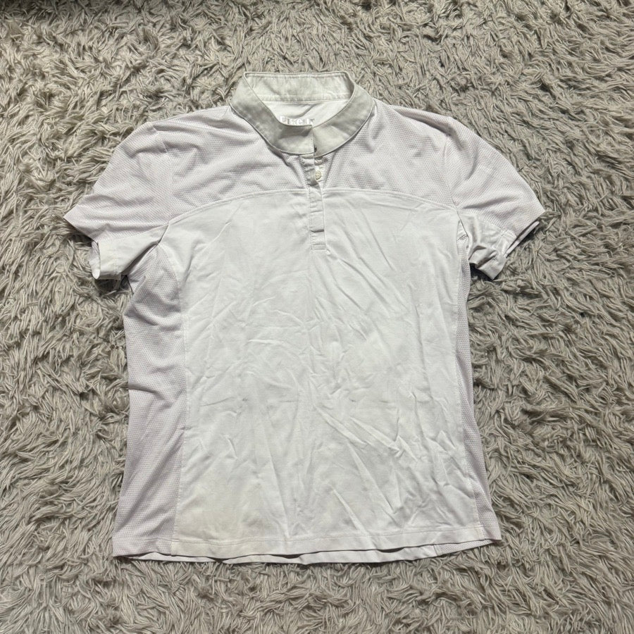 PIKEUR Women’s Size 46 White Pikeur Short Sleeve Horseback Riding Show Shirt