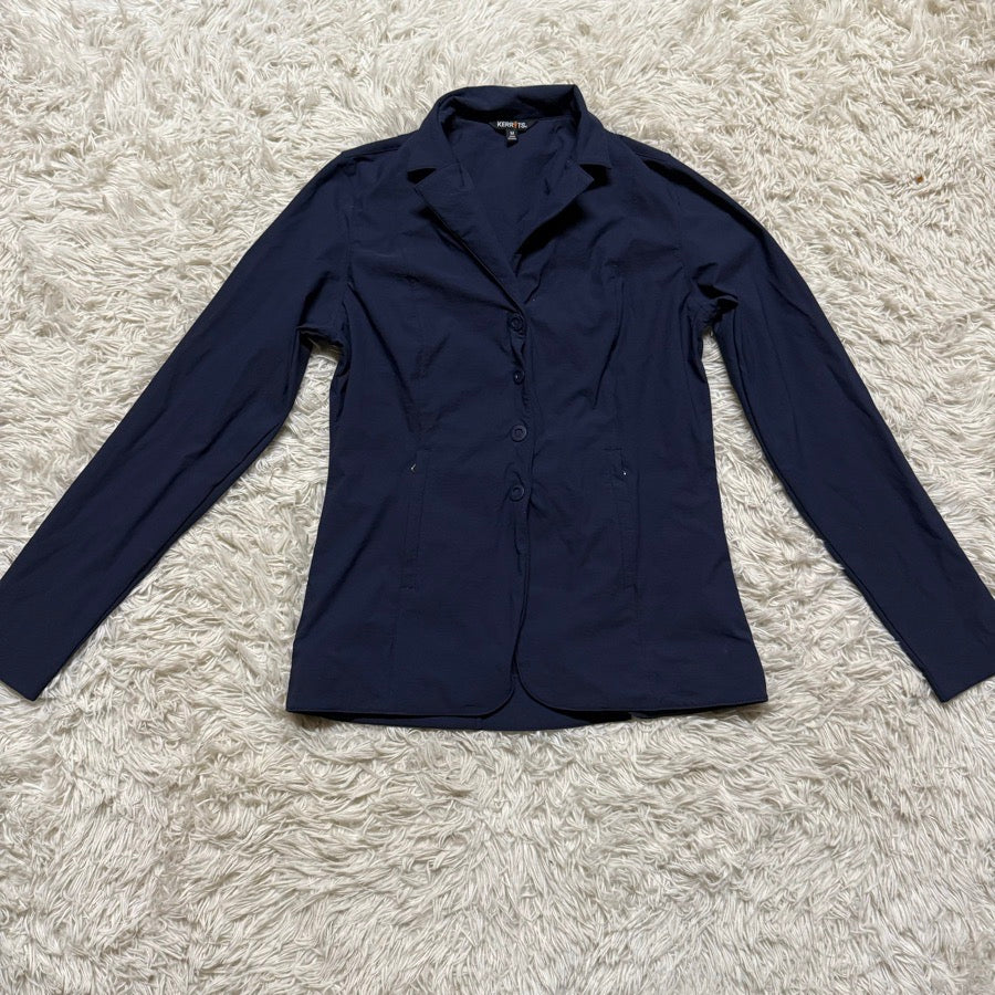 Women’s Medium Navy Kerrits Horseback Riding Show Coat. Good Condition.
