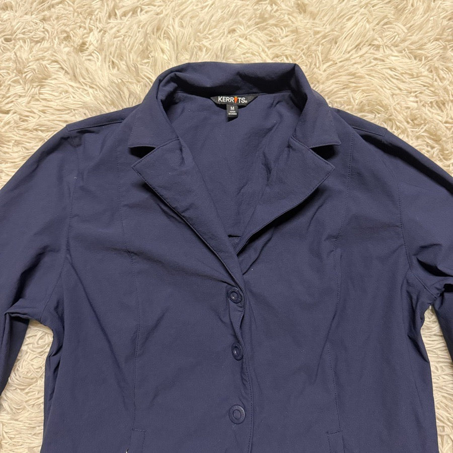 Women’s Medium Navy Kerrits Horseback Riding Show Coat. Good Condition.