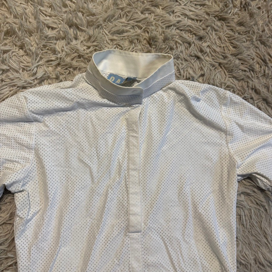 Other Women’s Medium White Dada Sport Short Sleeve Horseback Riding Show Shirt (2)