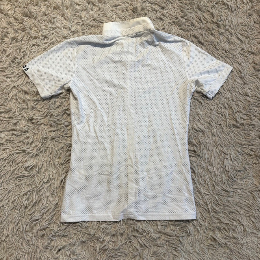 Other Women’s Medium White Dada Sport Short Sleeve Horseback Riding Show Shirt (3)