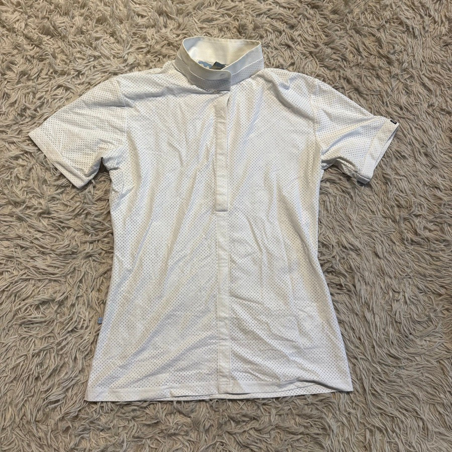 Other Women’s Medium White Dada Sport Short Sleeve Horseback Riding Show Shirt