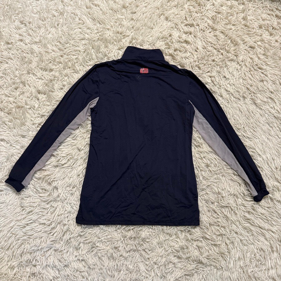 KASTEL DENMARK Girl’s Large Navy Kastel Long Sleeve Horseback Riding Sunshirt. Good Condition. (3)