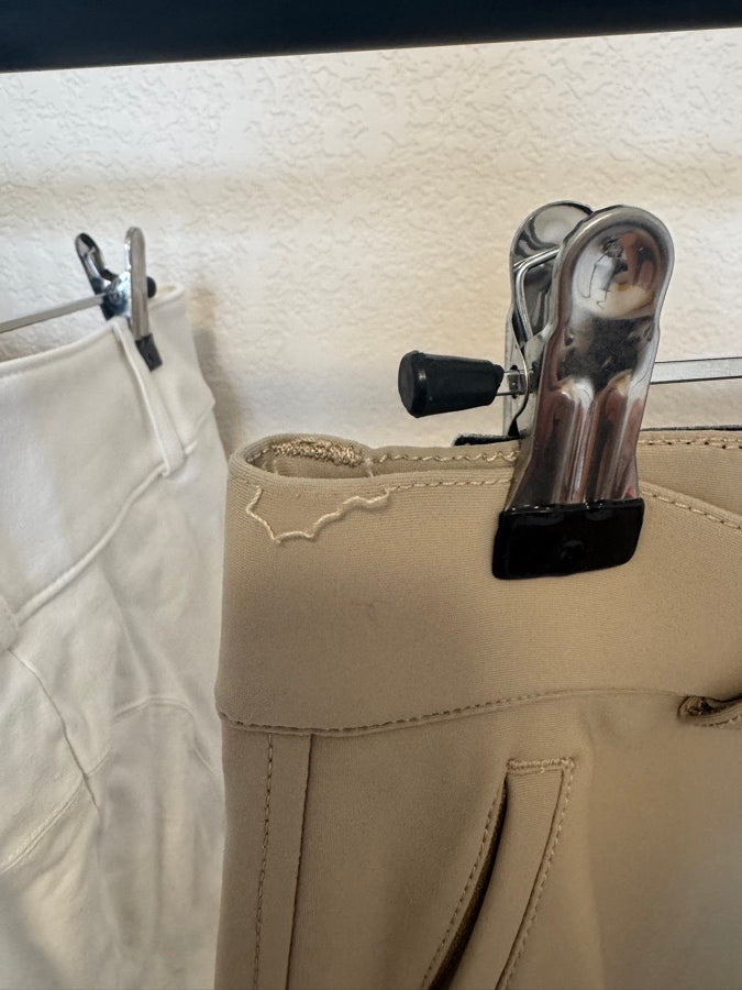 Size 28: Tan Asmar Equestrian Knee Patch Breech