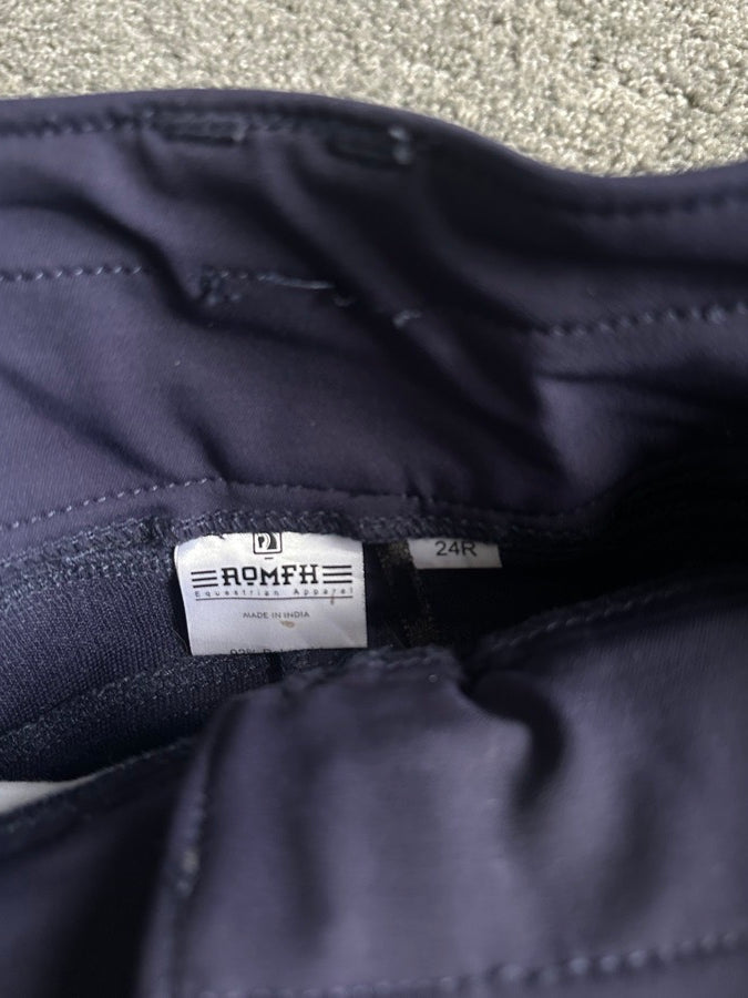 24R purple romfh Isabella silicone full seat breeches