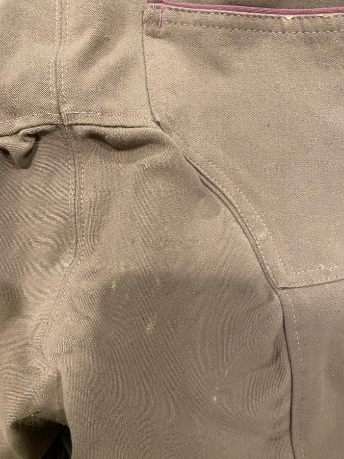 light brown with purple lining Piper breeches