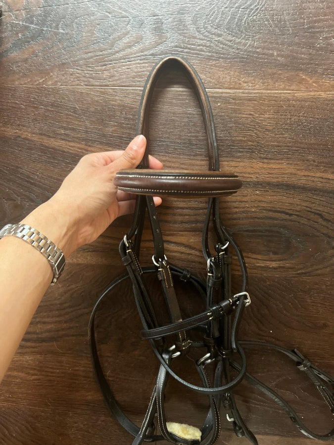 Showmark Bridle - Fancy Stich Figure 8 - WB/OS