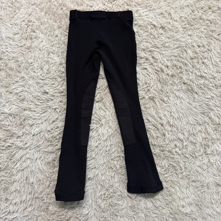 Child’s Black Alympic Equestrian Knee Patch Horseback Riding Jodhpurs. Good Cond