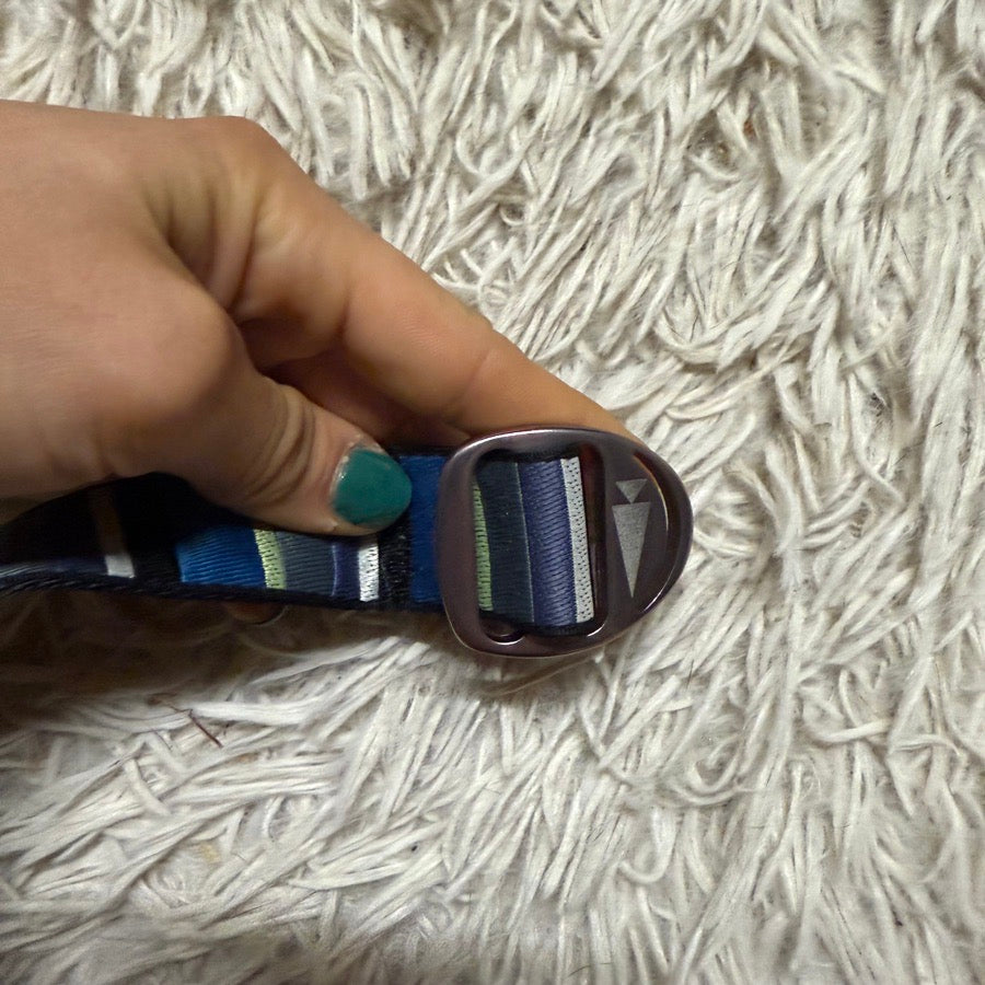 Women’s Blue Striped Kerrits Horseback Riding Adjustable Belt. Good Condition.