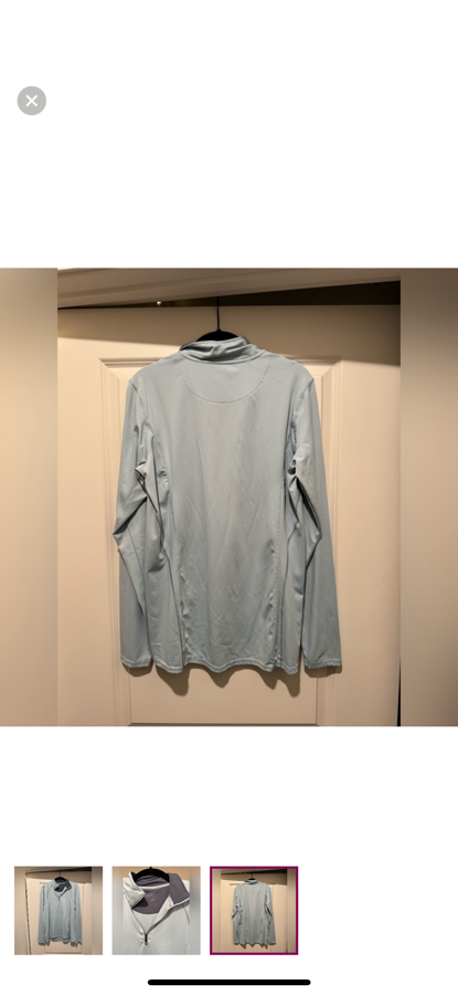 DOVER SADDLERY Dover Saddlery light blue quarter zip pullover polo (3)