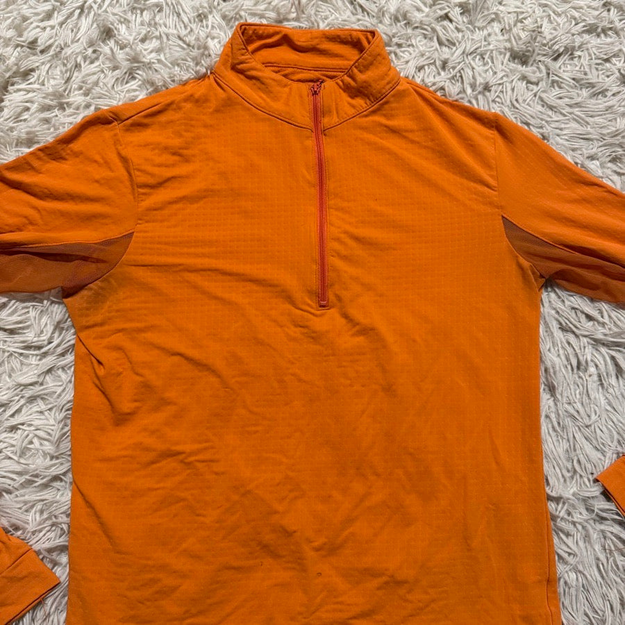 Women’s Orange EIS Long Sleeve Horseback Riding Sunshirt. Good Condition.