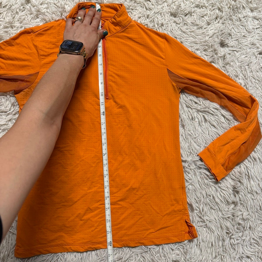 Women’s Orange EIS Long Sleeve Horseback Riding Sunshirt. Good Condition.