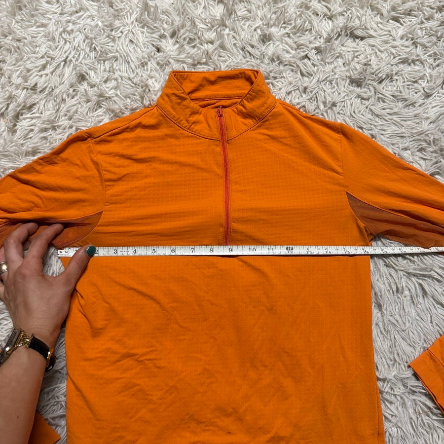 Women’s Orange EIS Long Sleeve Horseback Riding Sunshirt. Good Condition.