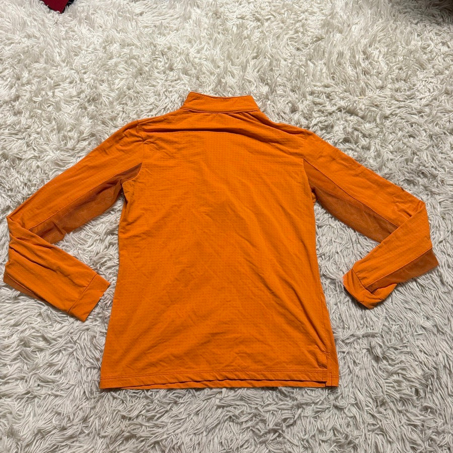 Women’s Orange EIS Long Sleeve Horseback Riding Sunshirt. Good Condition.