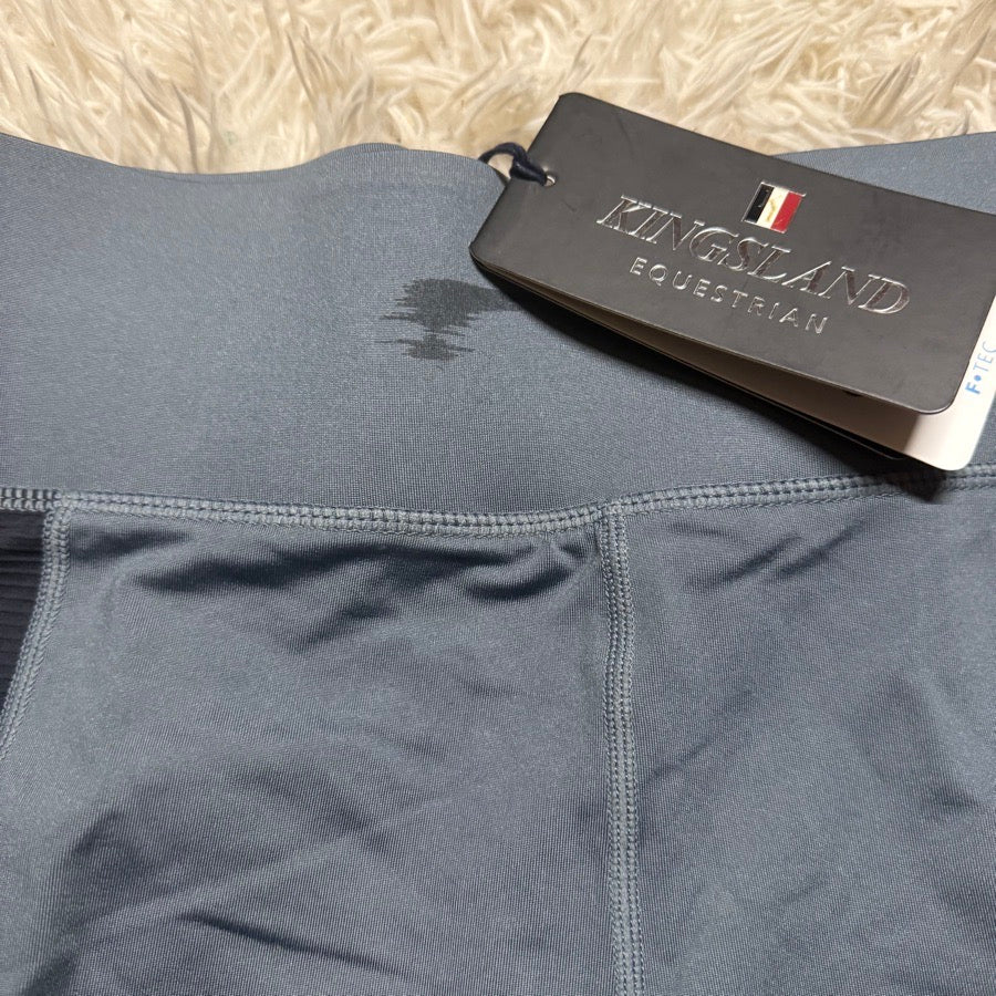 New Women’s Small Blue Kingsland Full Seat Horseback Riding Tights Breeches