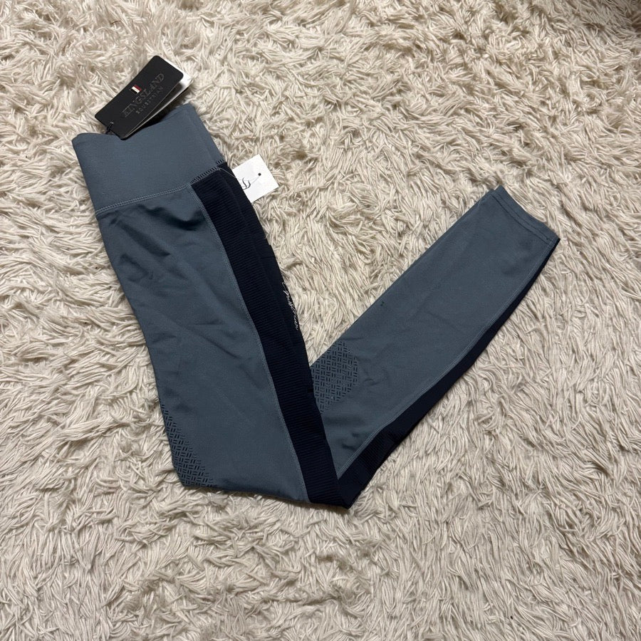 New Women’s Small Blue Kingsland Full Seat Horseback Riding Tights Breeches