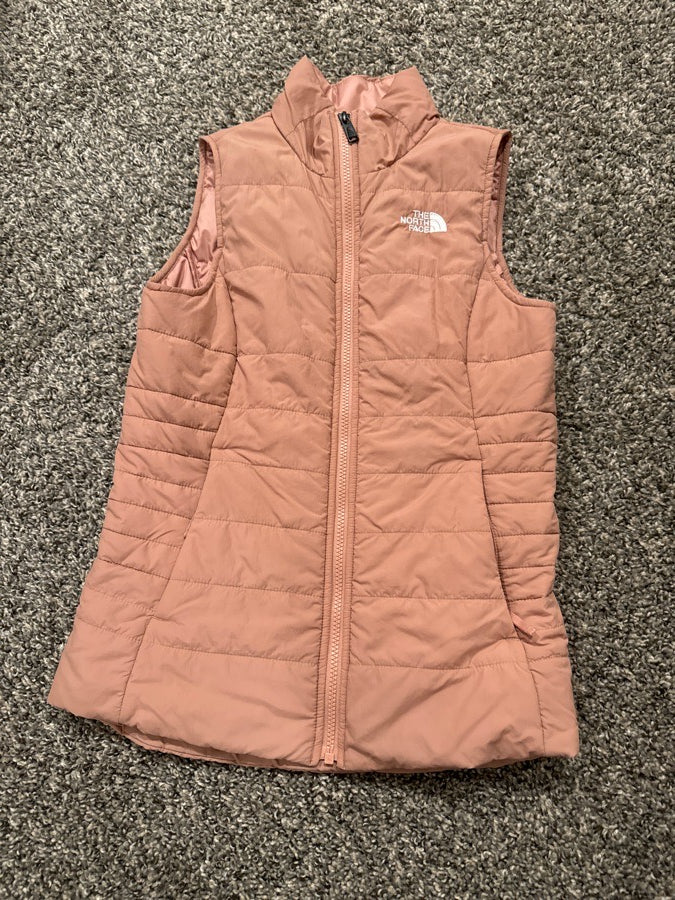 North Face pink vest