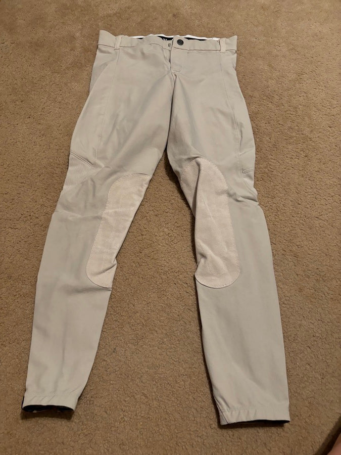 Tan half seat riding breeches
