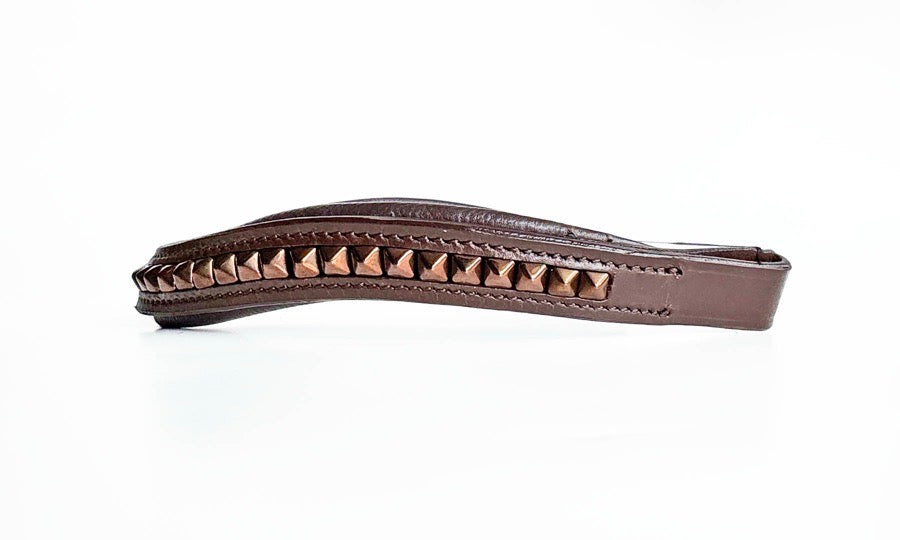 OTHER Spiked Copper Beaded Browband (4)