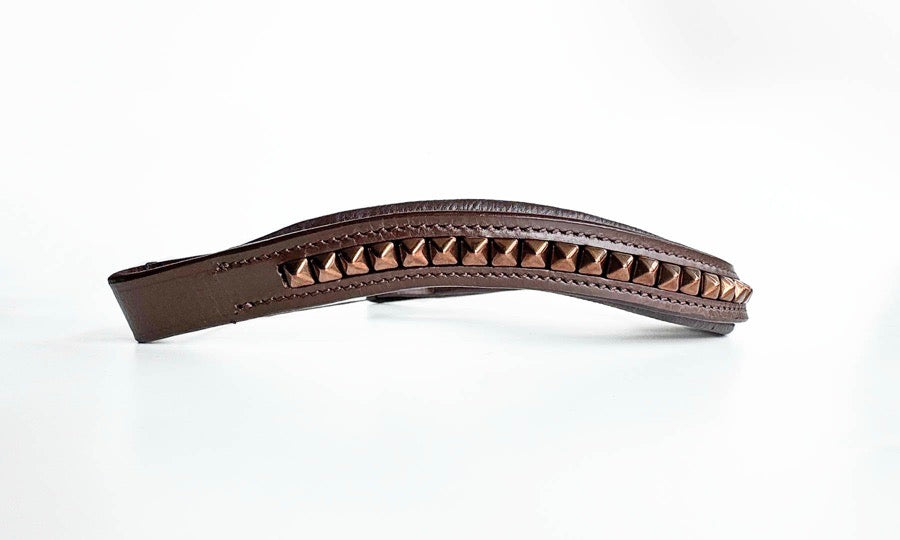 OTHER Spiked Copper Beaded Browband (3)
