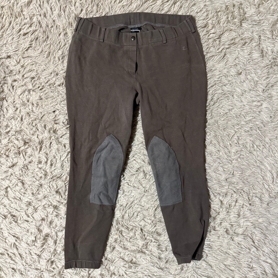 Women’s Size 34 Brown Horze Knee Patch Horseback Riding Breeches
