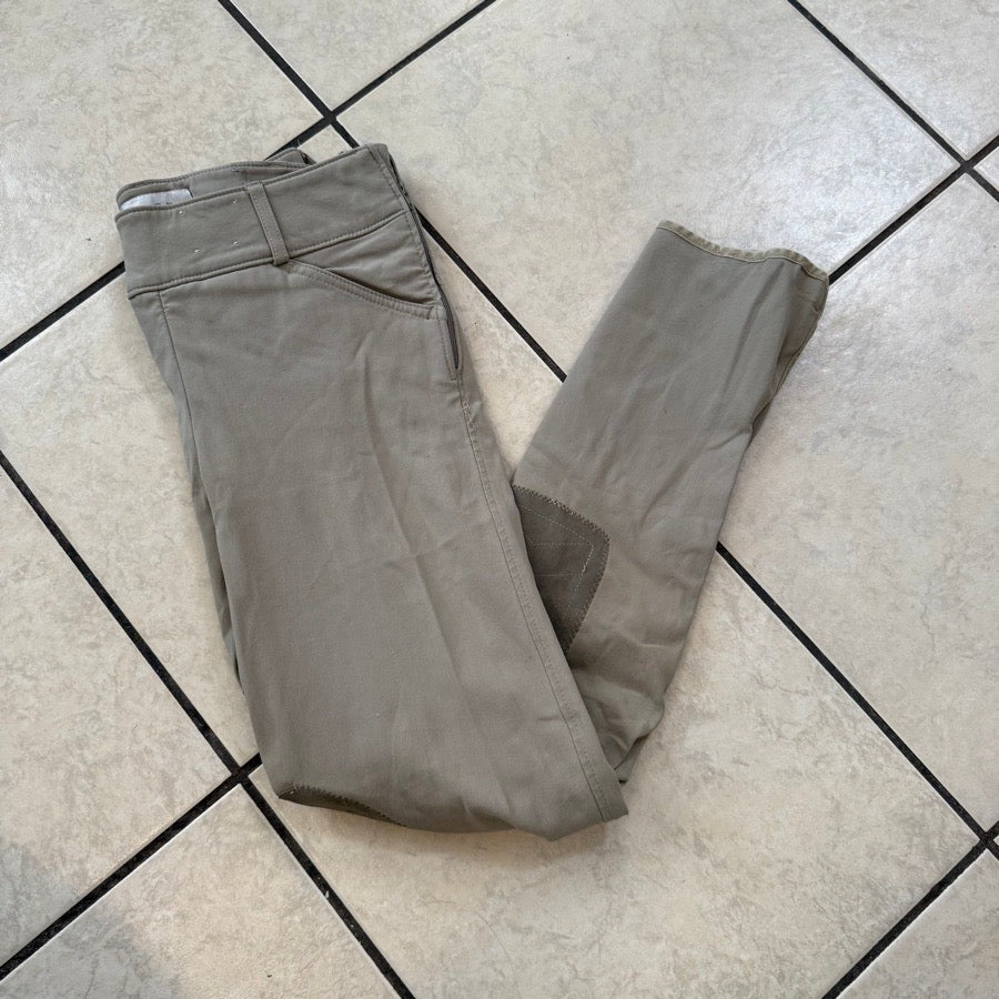 THE TAILORED SPORTSMAN Size 26 Tan Tailored Sportsman Knee Patch Horseback Riding Breeches