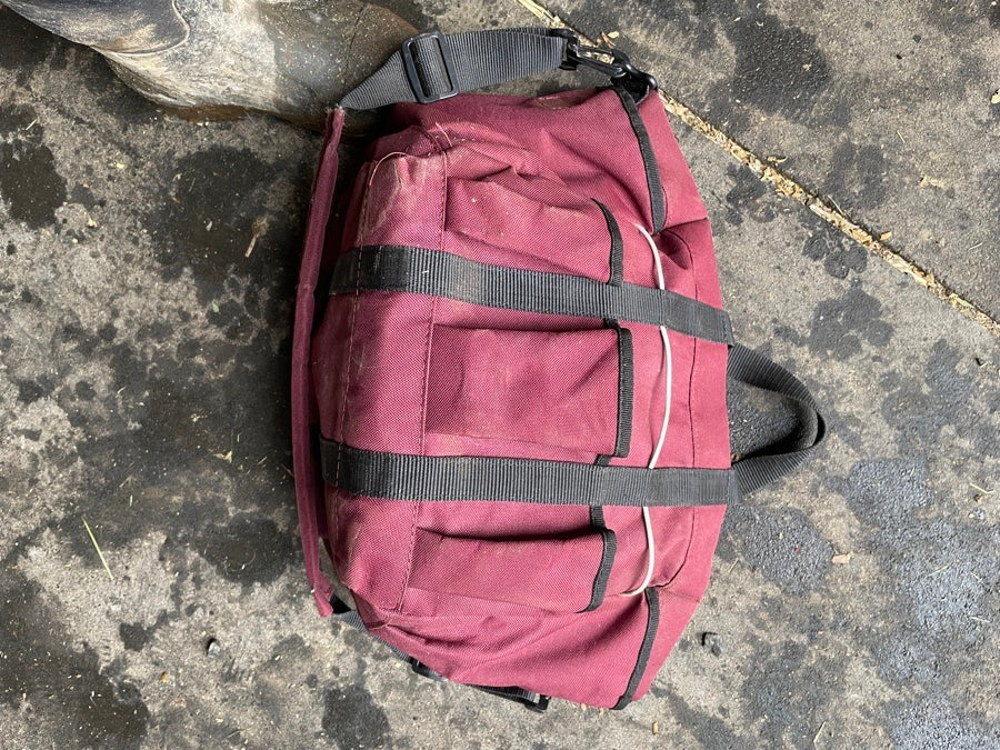Maroon Brush Bag