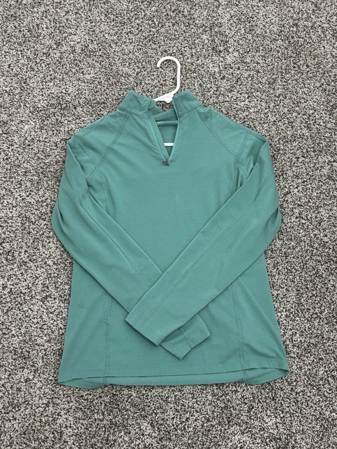 RIDING SPORT Riding Sport Light Green Quater Zip Shirt