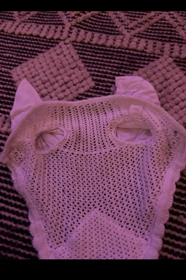 Schockemohle Sports White Ear Bonnet (full)