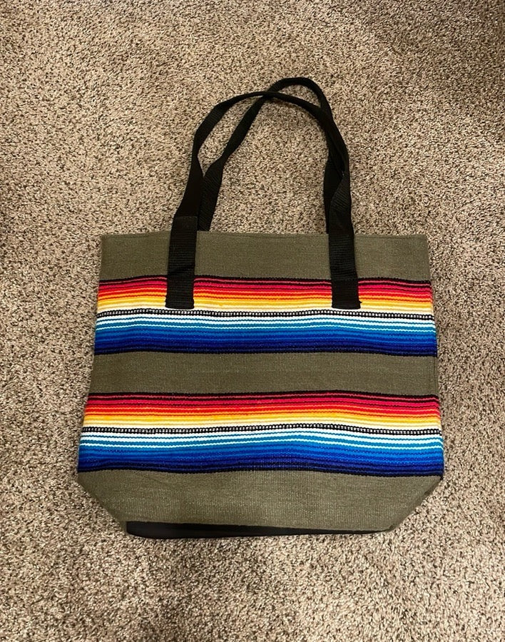 Handwoven Serape Tote Bag