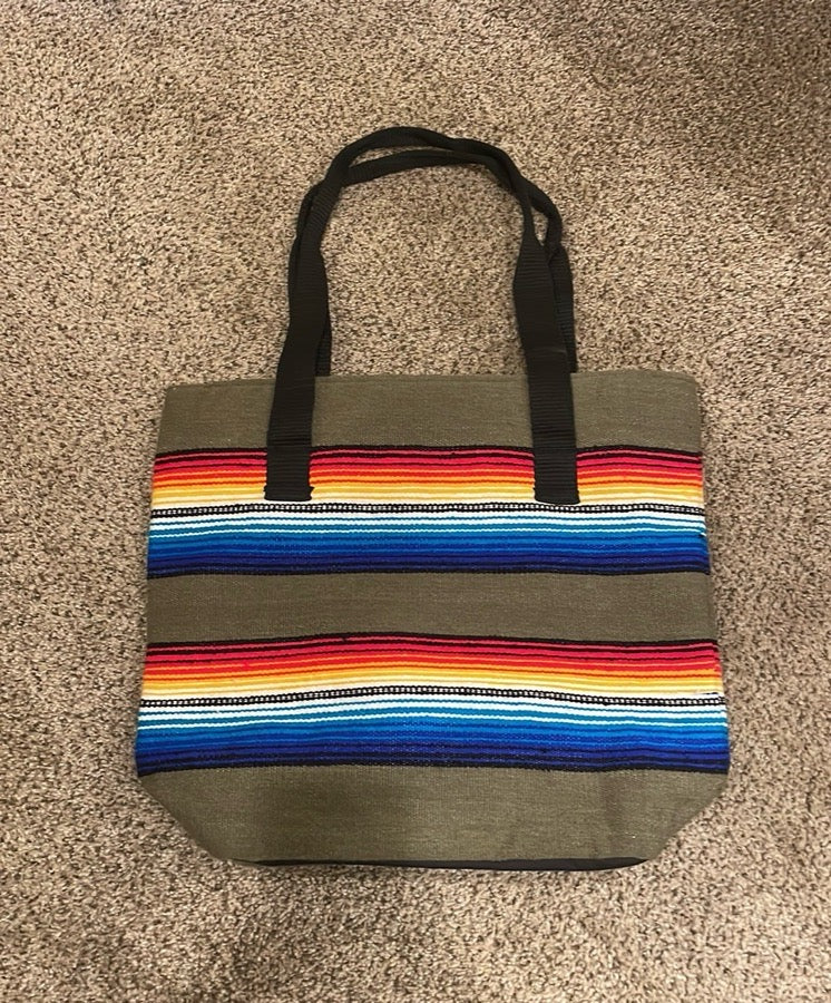 Handwoven Serape Tote Bag