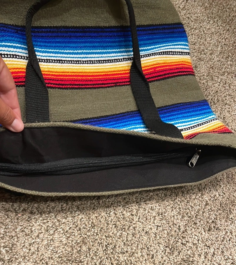 Handwoven Serape Tote Bag