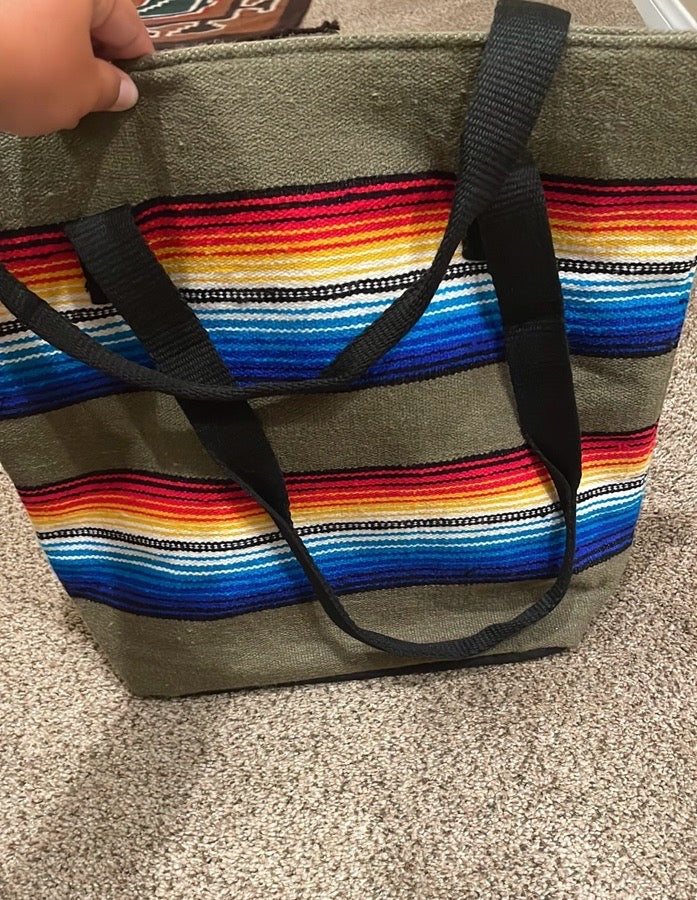 Handwoven Serape Tote Bag