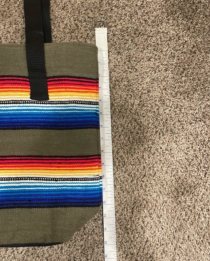 Handwoven Serape Tote Bag