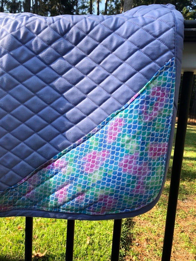 Custom Mermaid Saddle Pad