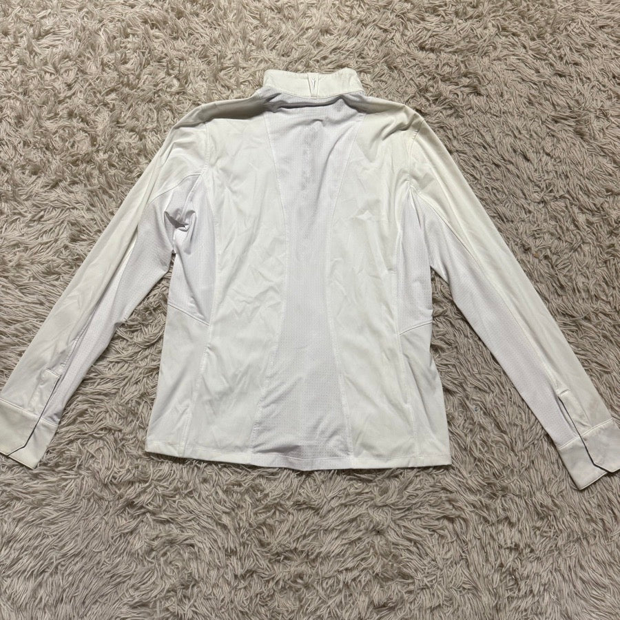 KERRITS Women’s Large White Kerrits Long Sleeve Horseback Riding Show Shirt (5)