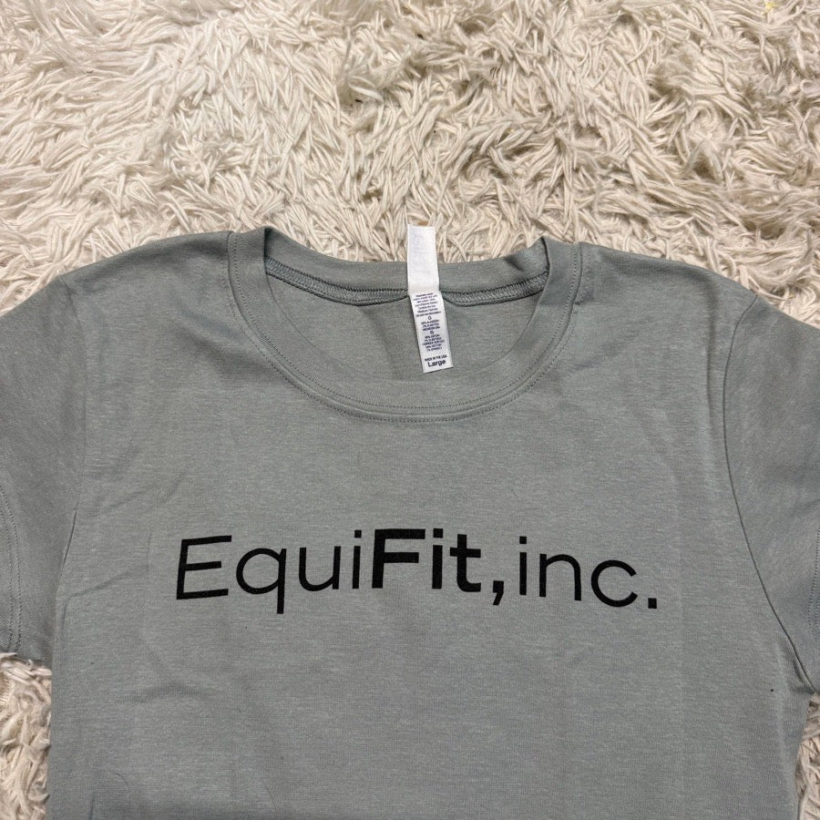 EQUIFIT Women’s Large Grey Equifit Horseback Riding Equestrian T-Shirt. Good Condition. (2)