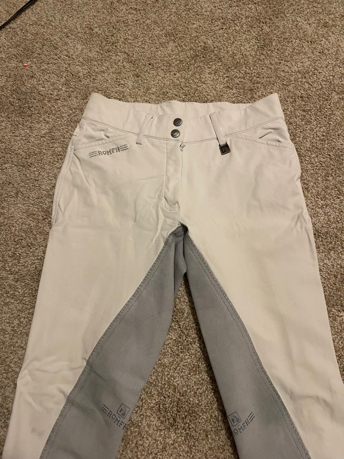 White romfh breeches