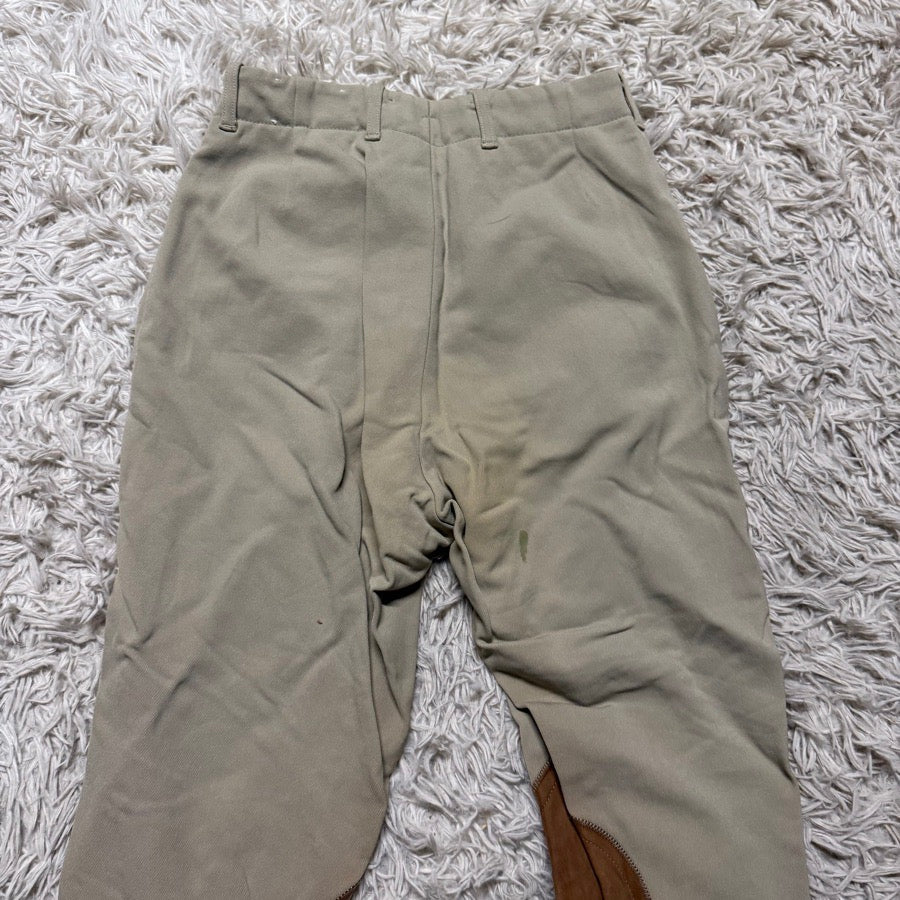 Women’s Size 24 Tan Tailored Sportsman Knee Patch Horseback Riding Breeches