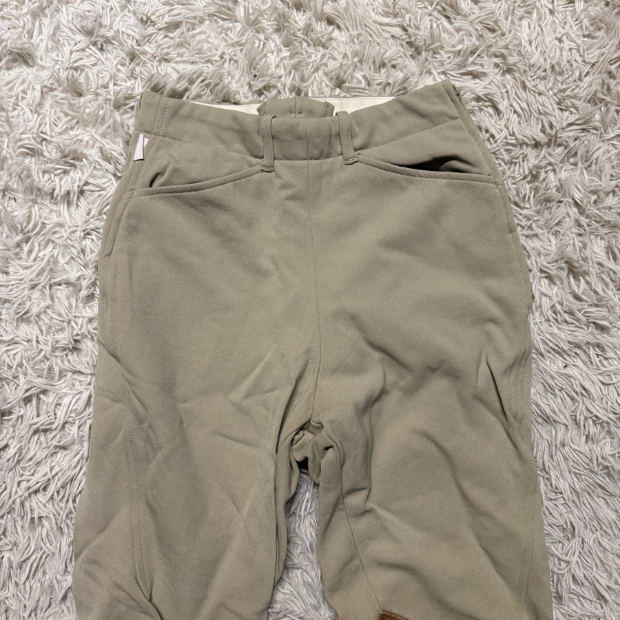 Women’s Size 24 Tan Tailored Sportsman Knee Patch Horseback Riding Breeches
