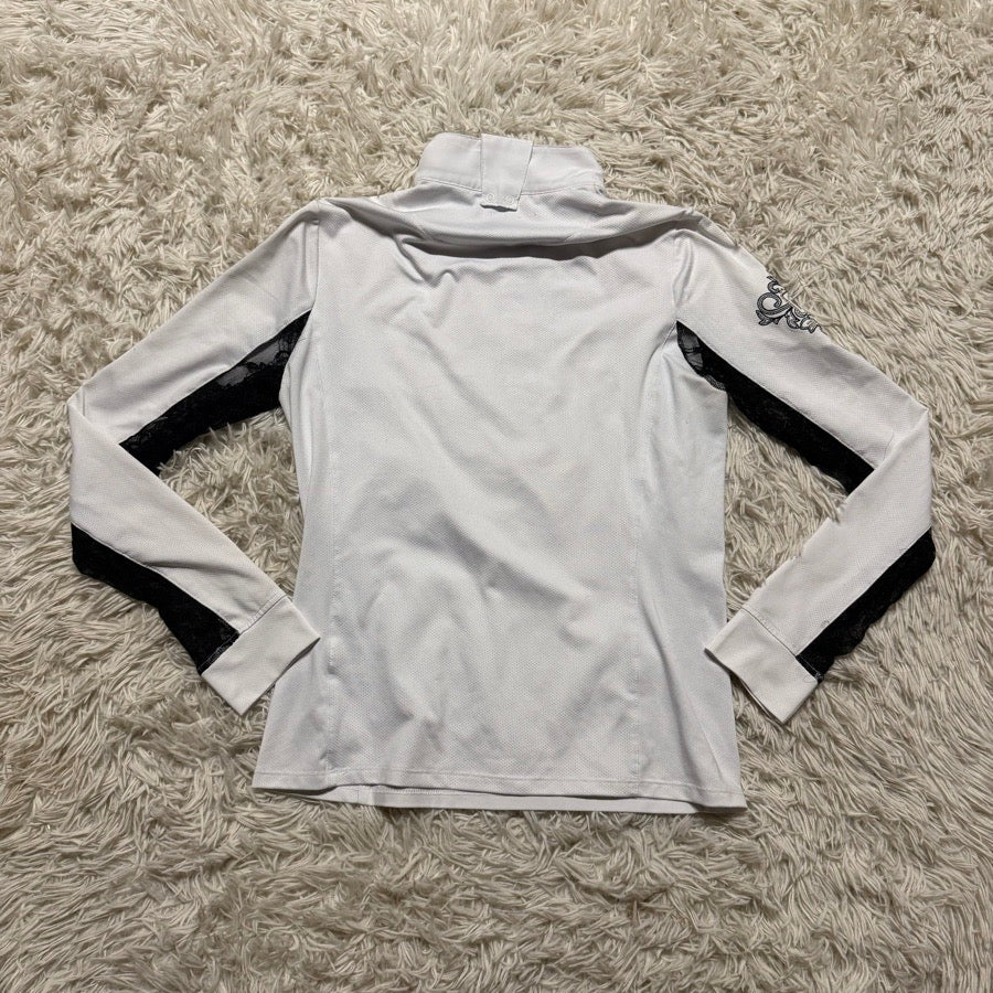 Women’s Small White Romfh Long Sleeve Horseback Riding Sunshirt. Good Condition.