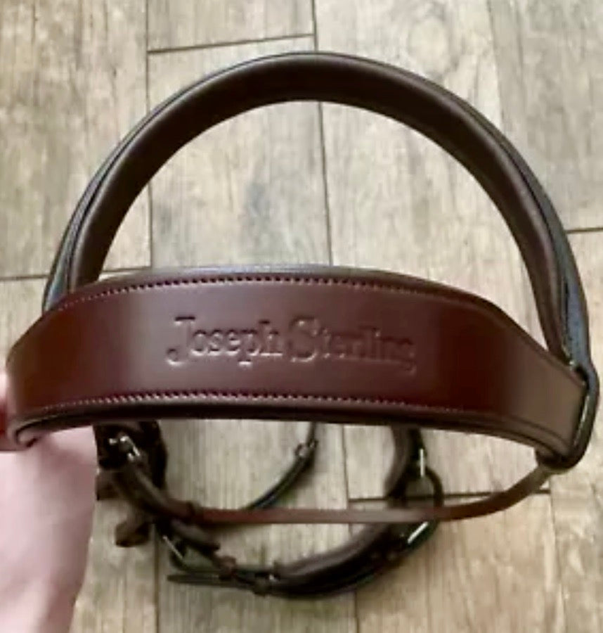 Joseph sterling brown dressage double bridle O/S