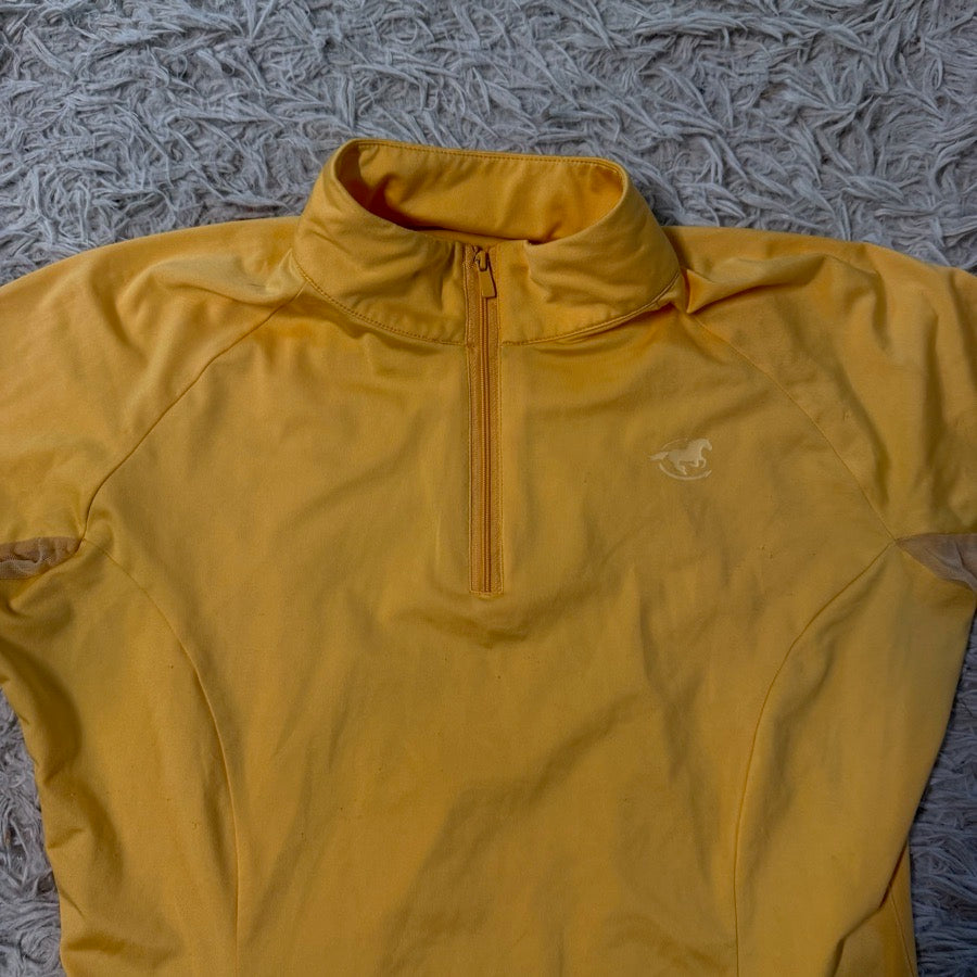 SMARTPAK Women’s Medium Yellow Smartpak Short Sleeve Horseback Riding Sunshirt (2)