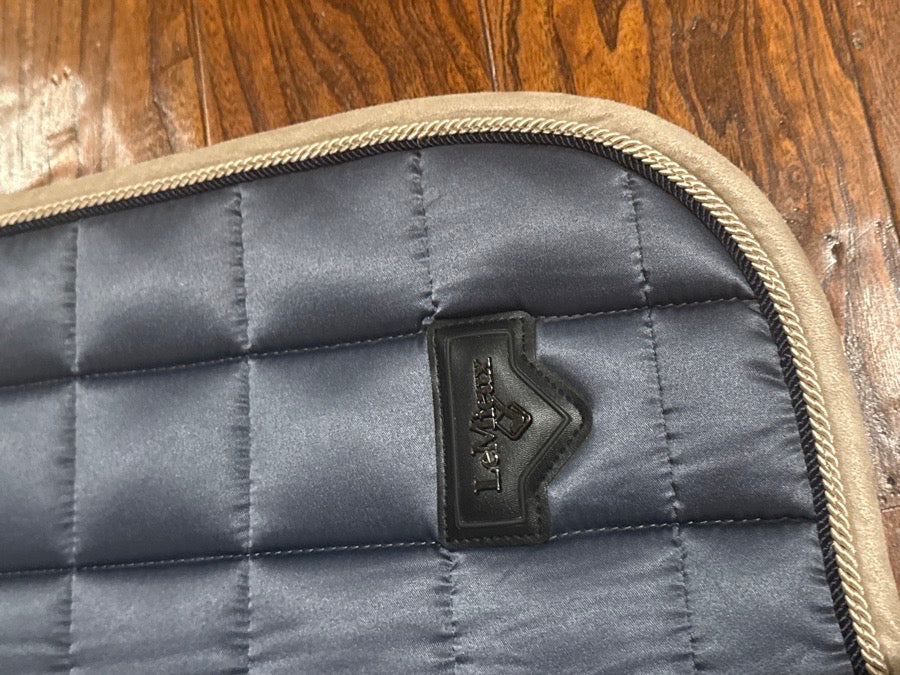 LEMIEUX dusk blue Lemieux Loire classic gp square saddle pad (3)