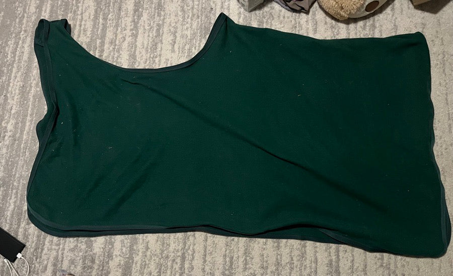 Hunter Green Horse Fleece Quarter Sheet