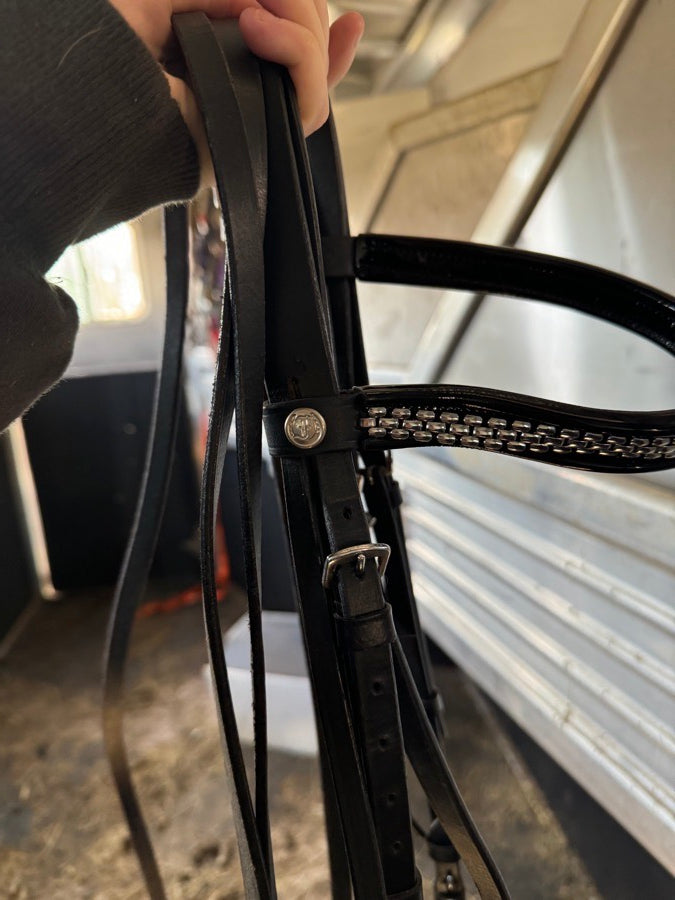 Black Double Bridle and Breastcollar